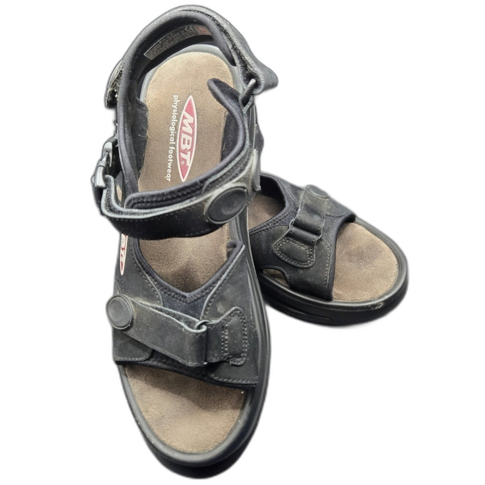 MBT Kisumu Black Rocker Sandals Size EU 42 1/3 (Women's 11 / Men's 9) - Picture 5 of 5